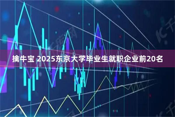 擒牛宝 2025东京大学毕业生就职企业前20名